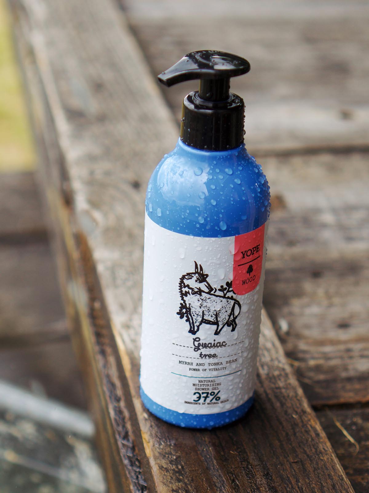 Yope – Natural Moisturising Shower Gel – Guaiac Tree, Myrrh and Tonka Bean 400ml