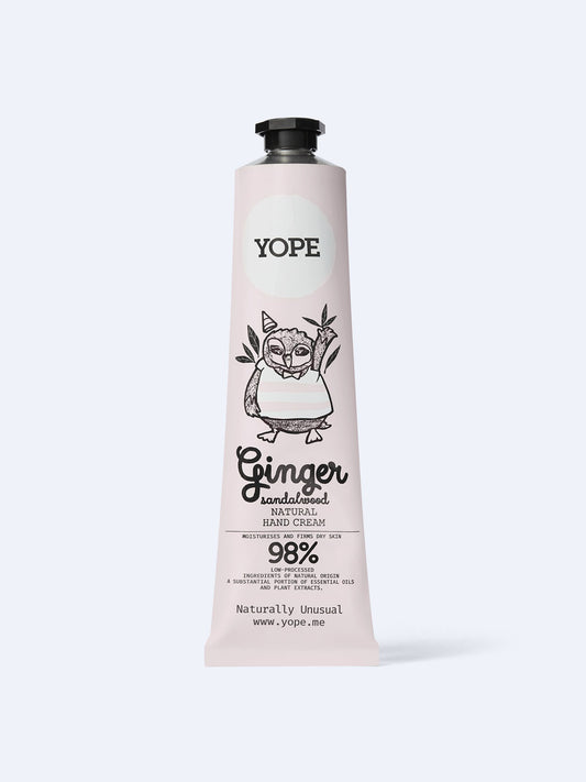 Yope – Natural Hand Cream – Ginger and Sandalwood 100 ml