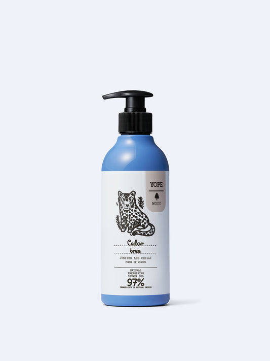 Yope – Natural Energising Shower Gel – Cedar Tree, Juniper and Chilli 400 ml