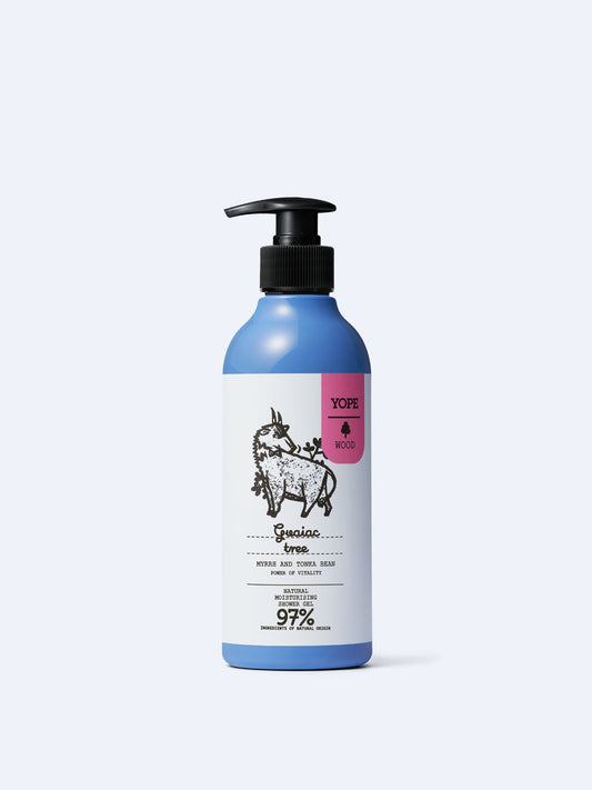 Yope – Natural Moisturising Shower Gel – Guaiac Tree, Myrrh and Tonka Bean 400 ml