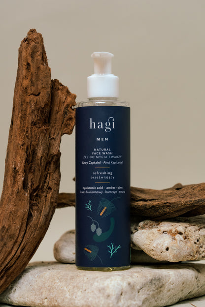 Hagi – Ahoj Kapitanie – Odświeżający Żel do Mycia Twarzy dla Mężczyzn 200ml