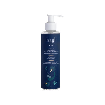 Hagi – Ahoj Kapitanie – Odświeżający Żel do Mycia Twarzy dla Mężczyzn 200ml