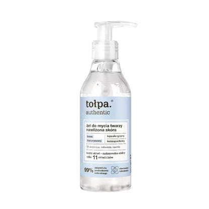Tołpa – Authentic – Żel do Mycia Twarzy, Nawilżona Skóra 195ml