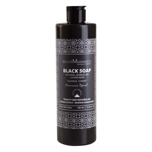 Beaute Marrakech – Shower Gel – Savon Noir Black Soap with Sandalwood Scent 400ml