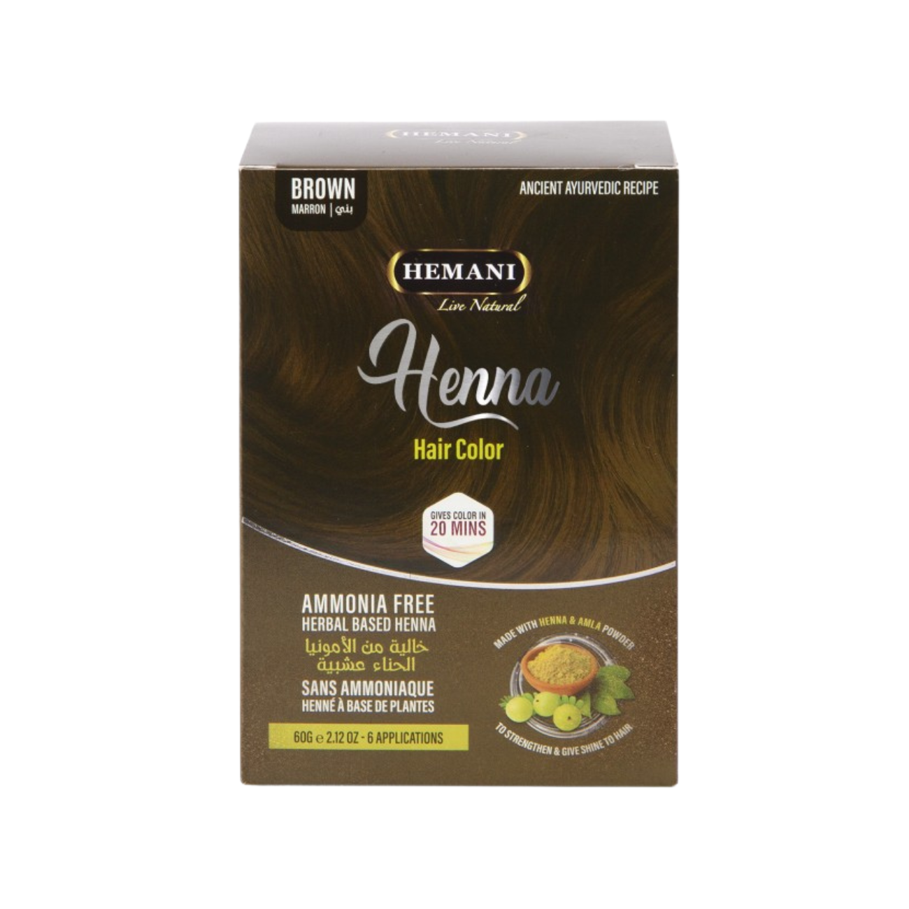 Hemani – Hár Henna – Brúnn 60g