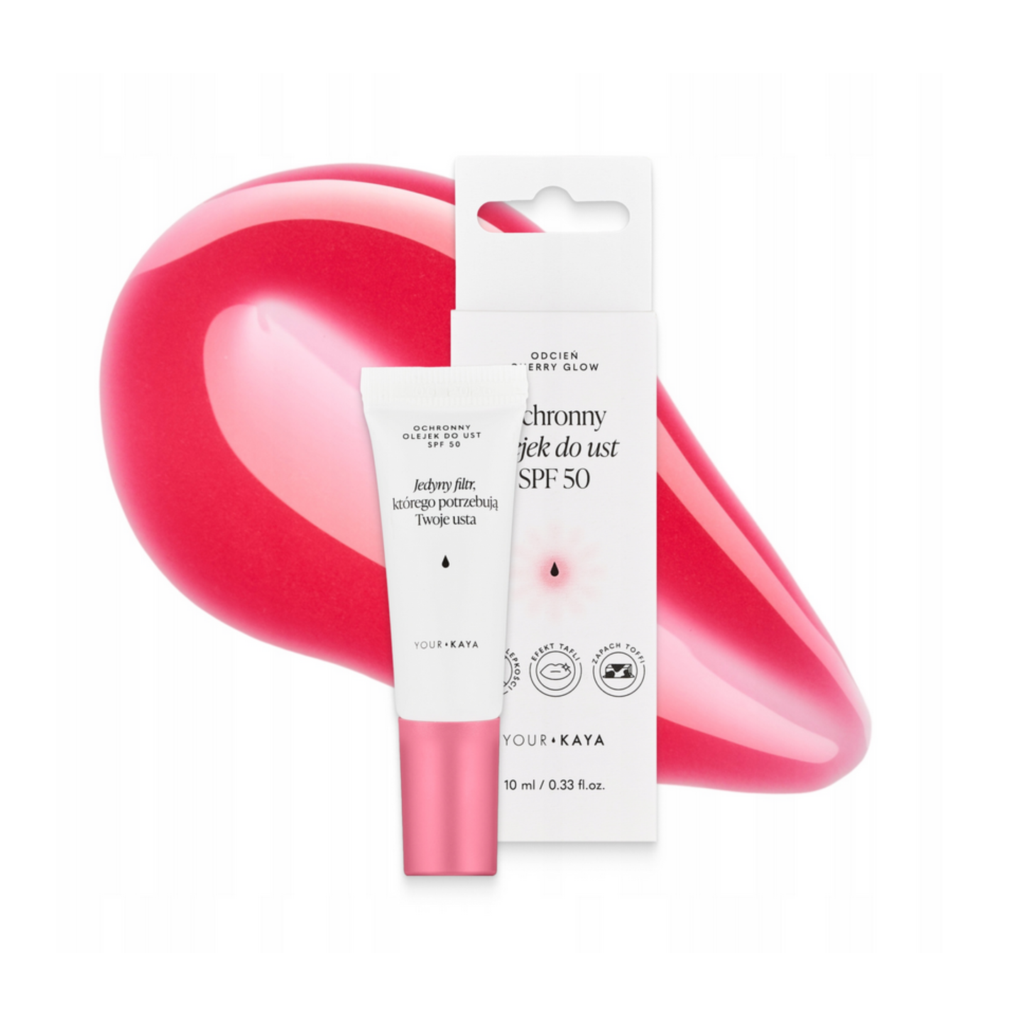 Your KAYA – Ochronny Olejek do Ust SPF 50 – Cherry Glow 10ml