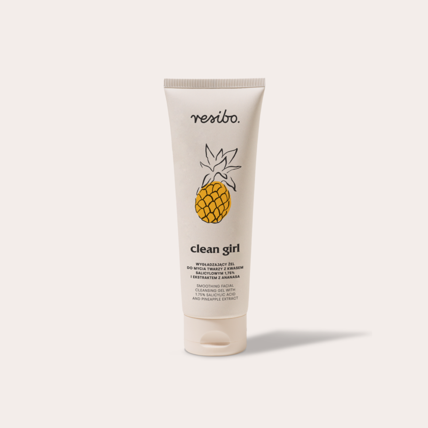 Resibo – Clean Girl – Sléttandi Andlitshreinsigel með 1,75% Salisýlsýru og Ananasþykkni 125ml