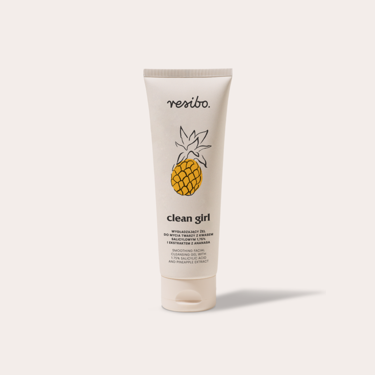 Resibo – Clean Girl – Smoothing Facial Cleansing Gel with 1.75% Salicylic Acid and Pineapple Extract  125ml