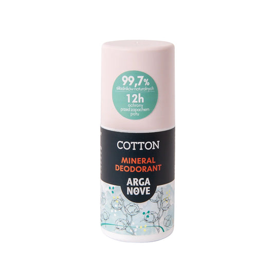 Arganove – Mineral Alum Deodorant Cotton Roll-On 50ml