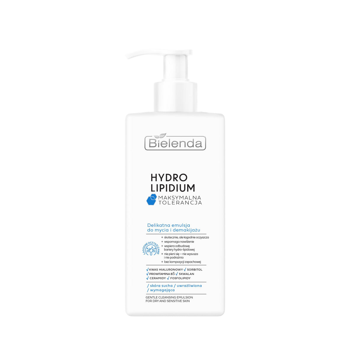 Bielenda –  Hydro Lipidium – Gentle Cleansing and Makeup Removing Emulsion 300ml