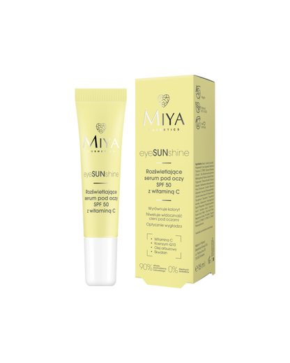 Miya Cosmetics – eyeSUNshine – Lýsandi Augenserum SPF 50, 15ml