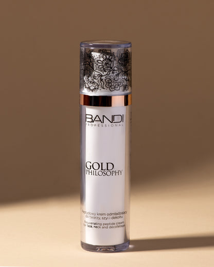 Bandi – Gold Philosophy – Endurnýjandi Peptíð Krem fyrir Andlit, Háls og Bringusvæði 50 ml