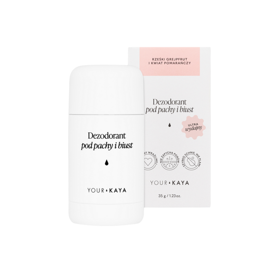 Your KAYA – Gentle Deodorant for Underarms and Bust – Grapefruit and Orange Blossom 35g