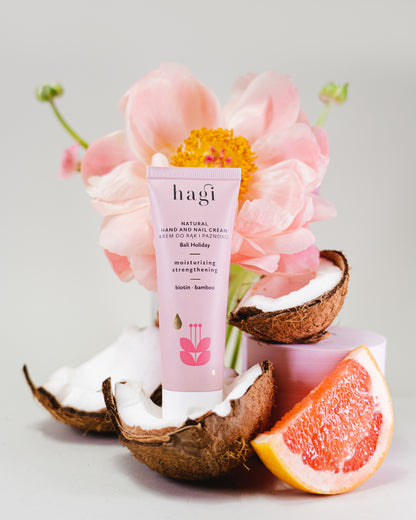 Hagi – Bali Holiday – Náttúrulegt Rakakrem fyrir Hendur og Neglur 50ml