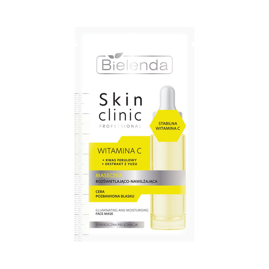 Bielenda – Skin Clinic Professional – Brightening and Moisturizing Face Mask with Vitamin C 8g