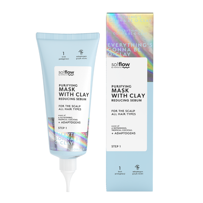 So!Flow – Purifying Mask with Clay Reducing Sebum for the Scalp 100ml