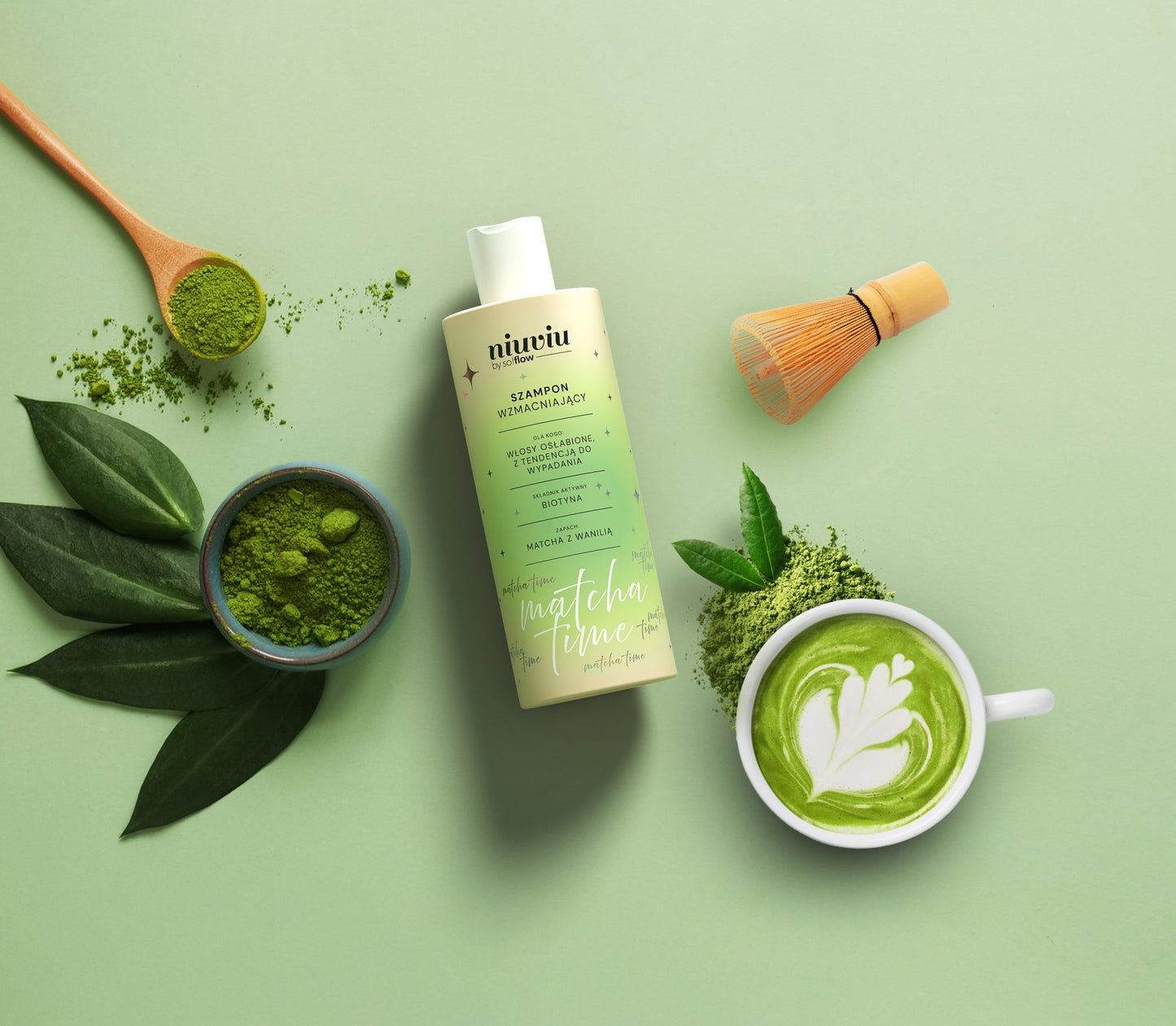 Niuviu – Matcha Time – Strengthening Hair Shampoo 300ml