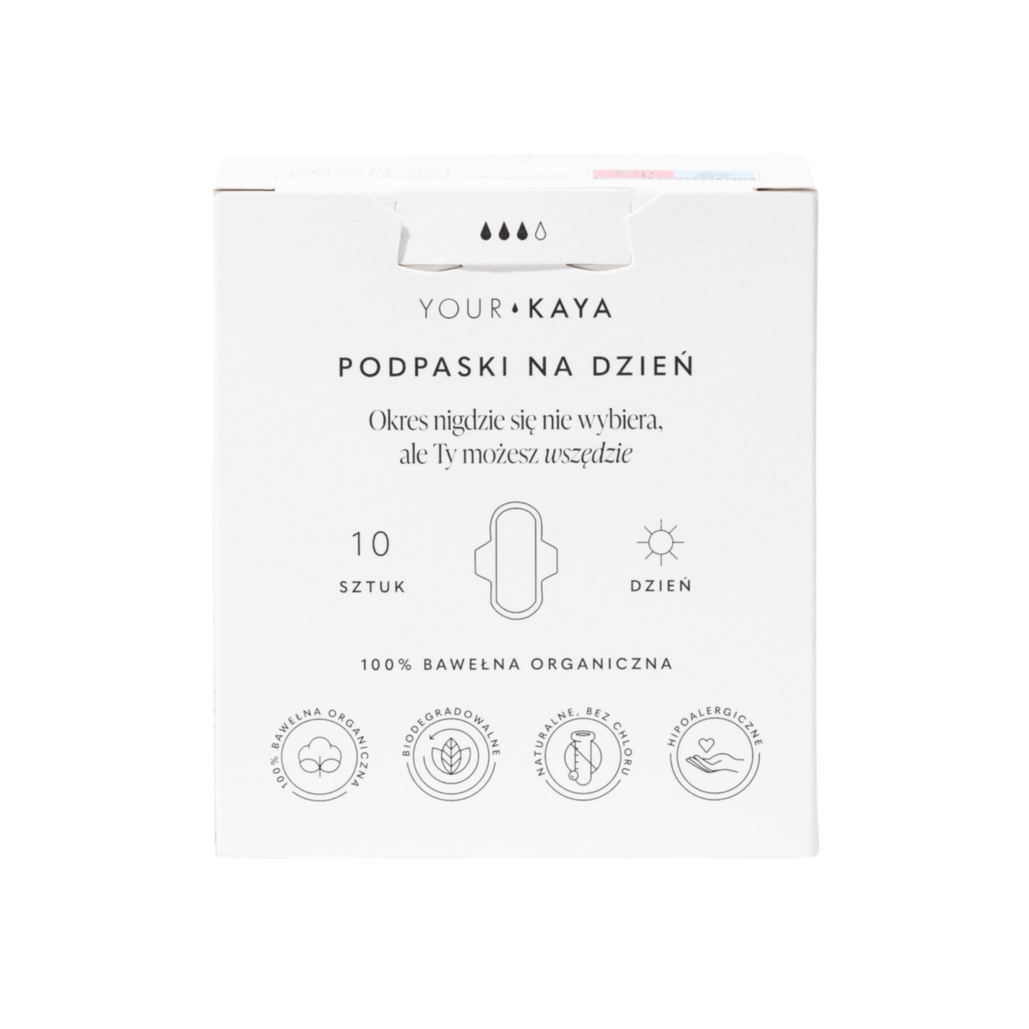 Your KAYA – Organic Cotton Day Pads, 10 pcs