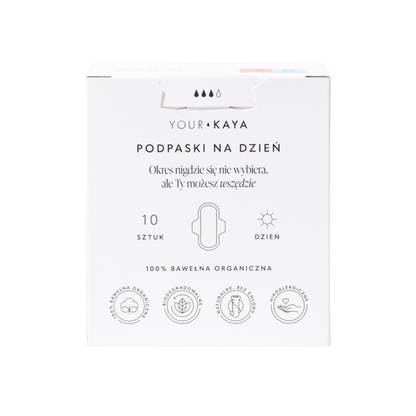 Your KAYA – Organic Cotton Day Pads, 10 pcs