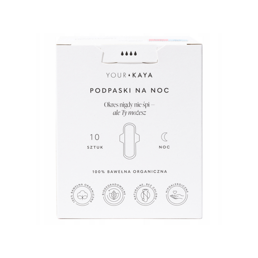 Your KAYA – Organic Cotton Night Pads, 10 pcs