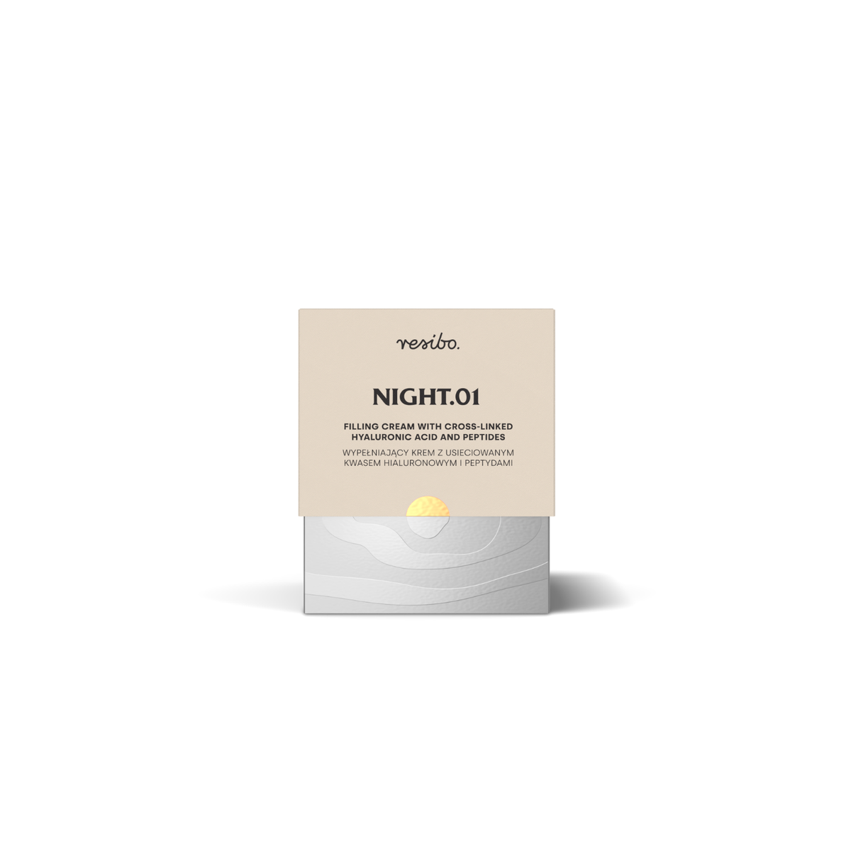 Resibo – NIGHT.01 – Filling Cream with Cross-Linked Hyaluronic Acid and Peptides 50ml