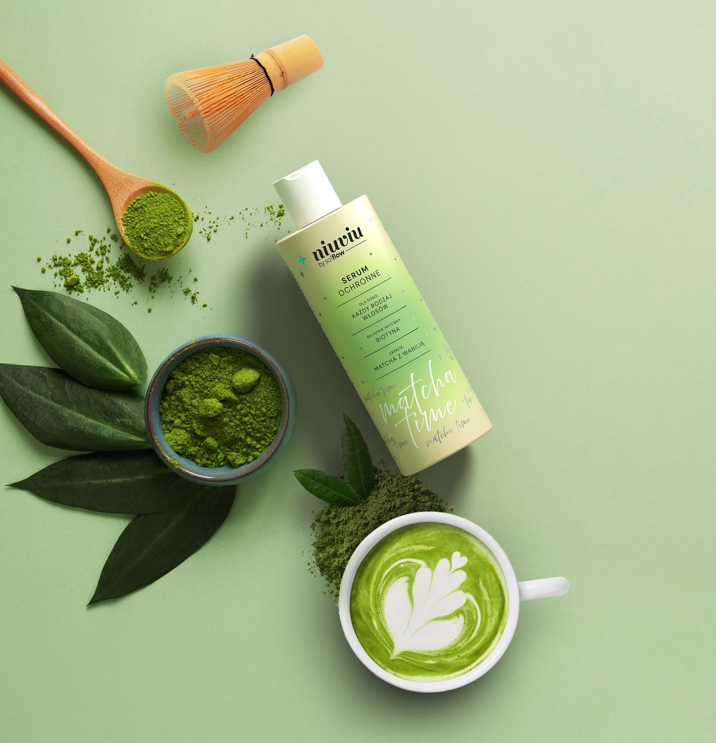 Niuviu – Matcha Time – Verndandi Hárserum 150ml