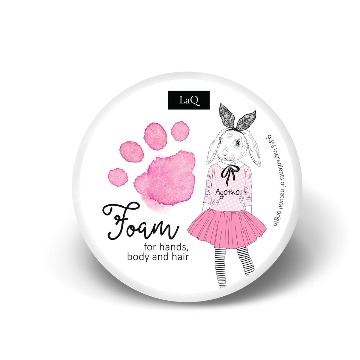 LaQ – Natural Washing Foam – Pink 20g