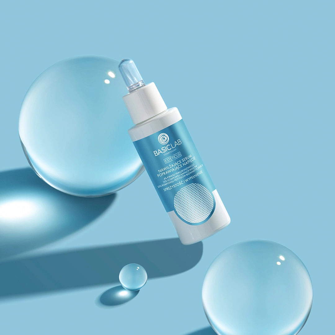 BasicLab – Hydrating Tension-Enhancing Serum with 4% Hyaluronic Acid, 10% Amino Acid Complex and 25% Biomimetic Peptide Complex 30ml