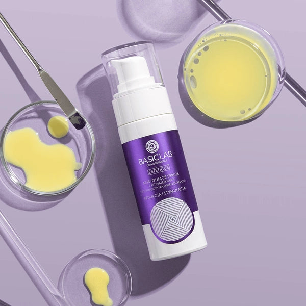 BasicLab – Leiðréttandi Serum með 0,07% Retinal, Phytosphingosine og Carnosine 2.0 – Minnkun og Örvun 30ml
