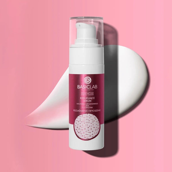 BasicLab – Redukujące Serum 10% Kwasu Azelainowego, BHA, Glicyryzyna – Rozjaśnienie i Wyciszenie 30ml