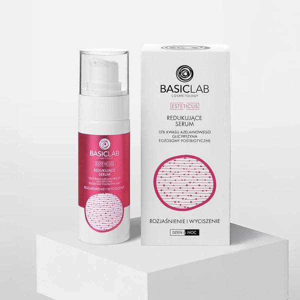 BasicLab – Reducing Serum with 15% Azelaic Acid, Glycyrrhizin and Postbiotic Exosomes – Brightening and Soothing 30ml