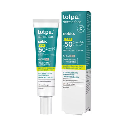 Tołpa – Dermo Face Sebio – CC Krem SPF 50, Dagkrem 40ml