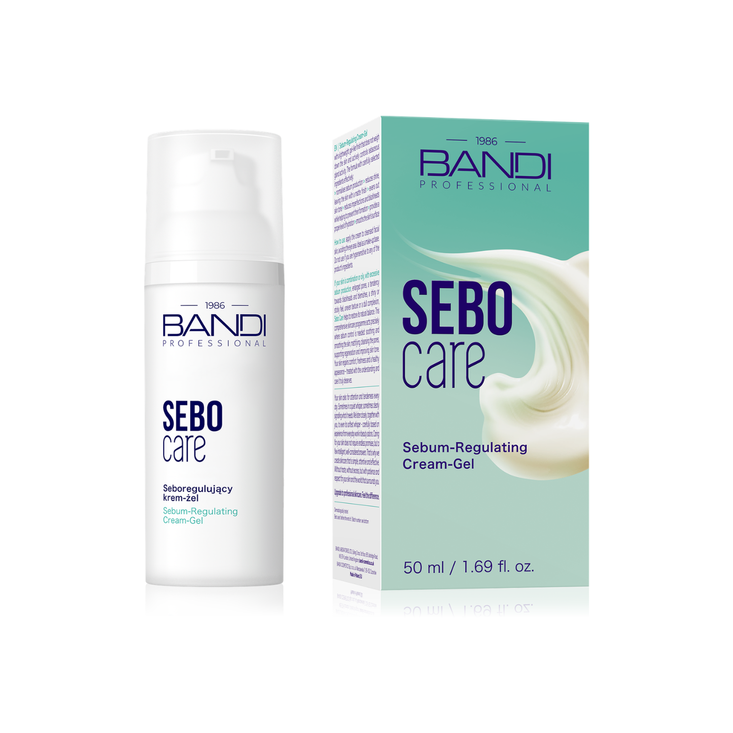 Bandi – Dag- og Næturkrem-Gel sem Stjórnar Fitumyndun 50ml