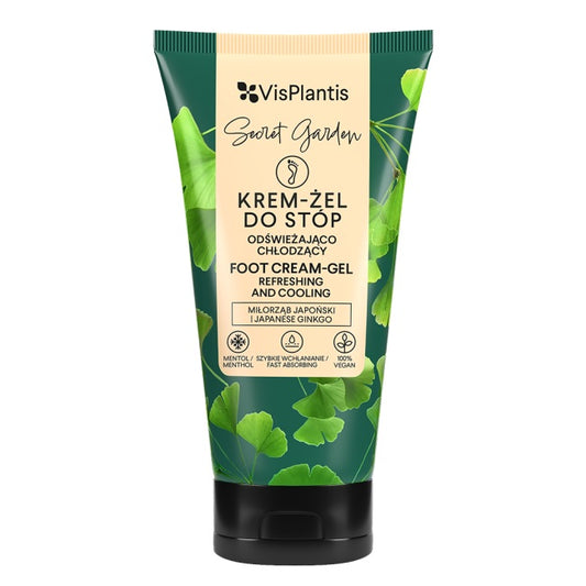 VisPlantis – Refreshing and Cooling Foot Cream – Gel,Ginkgo Biloba 75ml