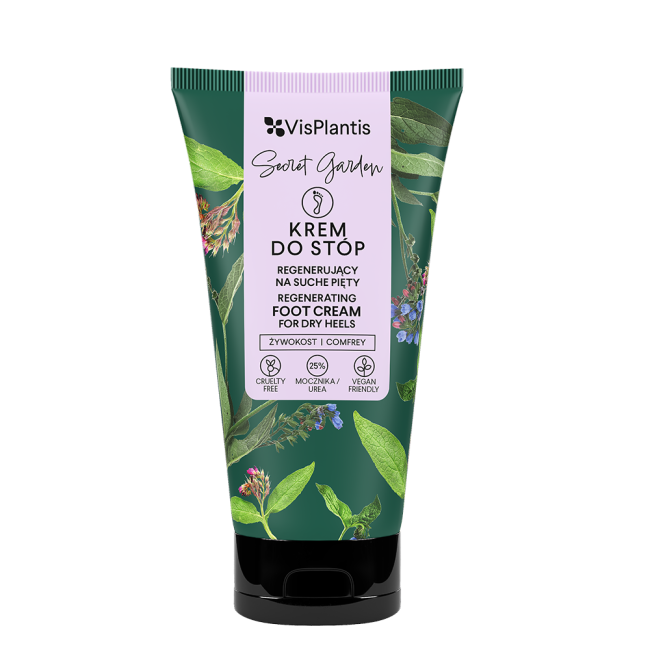 VisPlantis – Regenerating Foot Cream – Comfrey and Urea 75 ml
