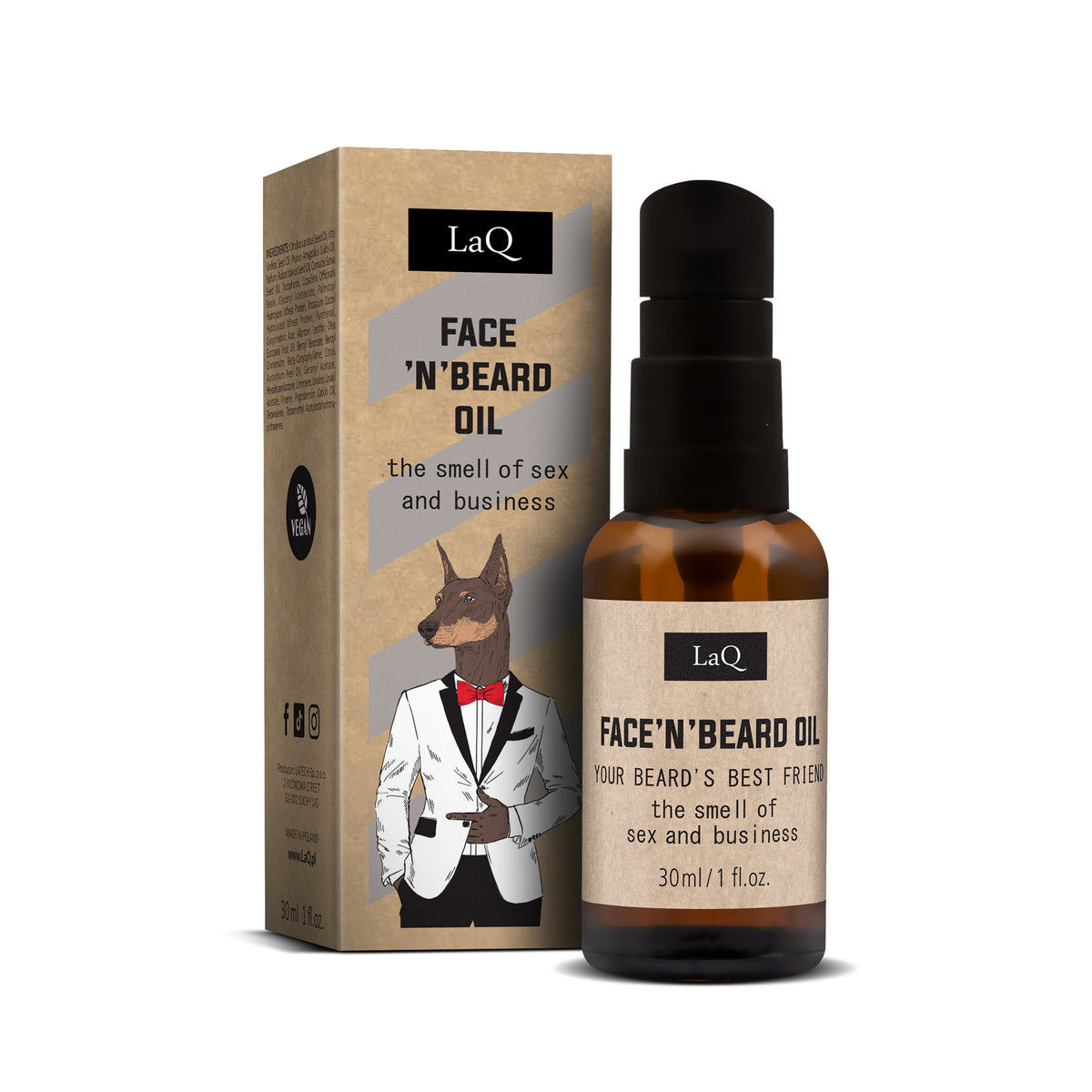 LaQ – Face'N' Beard Oil – Sex and Business 30ml